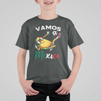 Vamos Mexico Taco Playing Soccer T Shirt For Kid Mexican Fan Gift