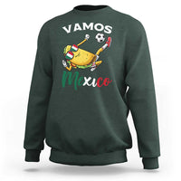 Vamos Mexico Taco Playing Soccer Sweatshirt Mexican Fan Gift