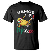 Vamos Mexico Taco Playing Soccer T Shirt Mexican Fan Gift