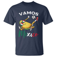 Vamos Mexico Taco Playing Soccer T Shirt Mexican Fan Gift