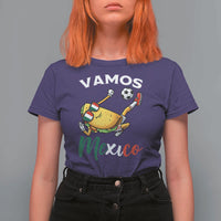 Vamos Mexico Taco Playing Soccer T Shirt For Women Mexican Fan Gift