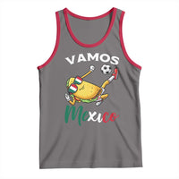 Vamos Mexico Taco Playing Soccer Tank Top Mexican Fan Gift