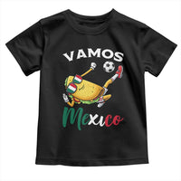 Vamos Mexico Taco Playing Soccer Toddler T Shirt Mexican Fan Gift