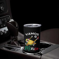 Vamos Mexico Taco Playing Soccer Tumbler Cup Mexican Fan Gift