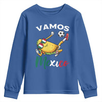 Vamos Mexico Taco Playing Soccer Youth Sweatshirt Mexican Fan Gift