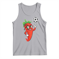 Cool Chili Pepper Soccer Player Tank Top Mexican Spicy Food Lover