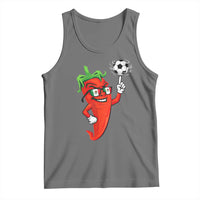 Cool Chili Pepper Soccer Player Tank Top Mexican Spicy Food Lover