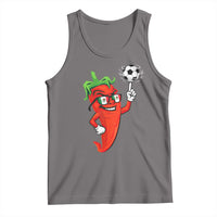 Cool Chili Pepper Soccer Player Tank Top Mexican Spicy Food Lover