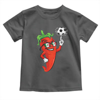 Cool Chili Pepper Soccer Player Toddler T Shirt Mexican Spicy Food Lover