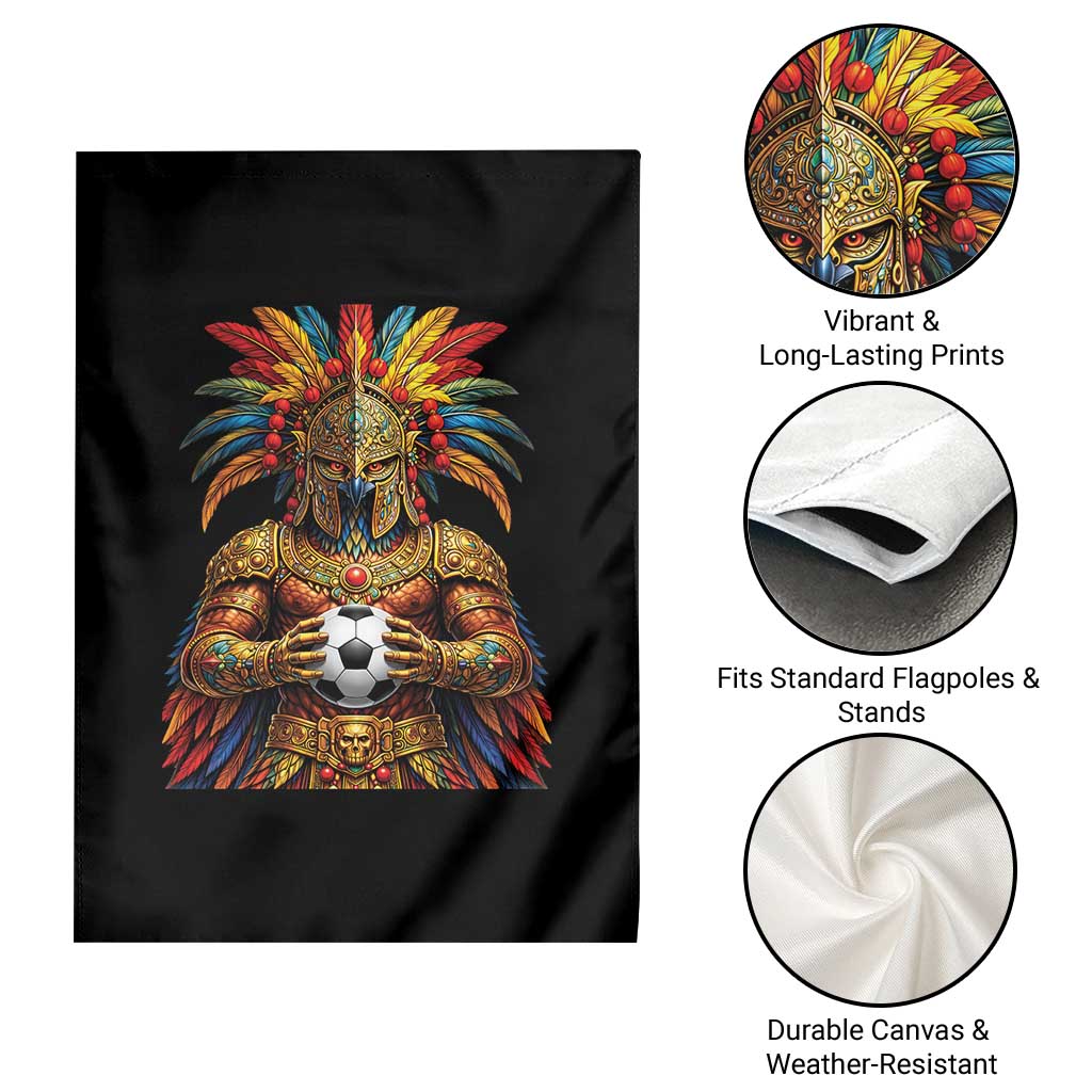 Legendary Tribal Soccer Warrior Garden Flag Football Lover