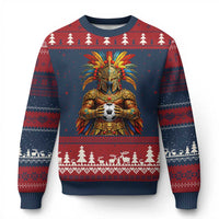 Legendary Tribal Soccer Warrior Ugly Christmas Sweater Football Lover