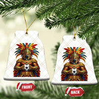 Legendary Tribal Soccer Warrior Ceramic Ornament Football Lover