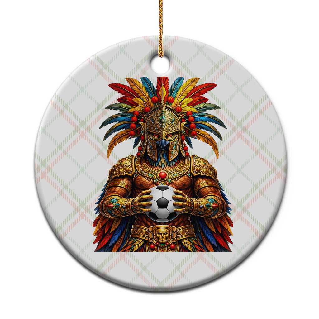 Legendary Tribal Soccer Warrior Ceramic Ornament Football Lover
