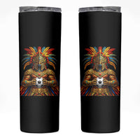 Legendary Tribal Soccer Warrior Skinny Tumbler Football Lover