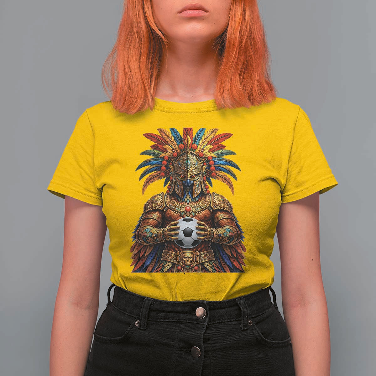 Legendary Tribal Soccer Warrior T Shirt For Women Football Lover