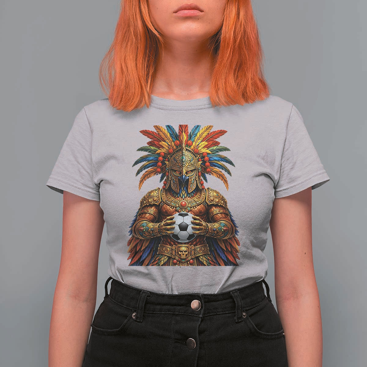 Legendary Tribal Soccer Warrior T Shirt For Women Football Lover