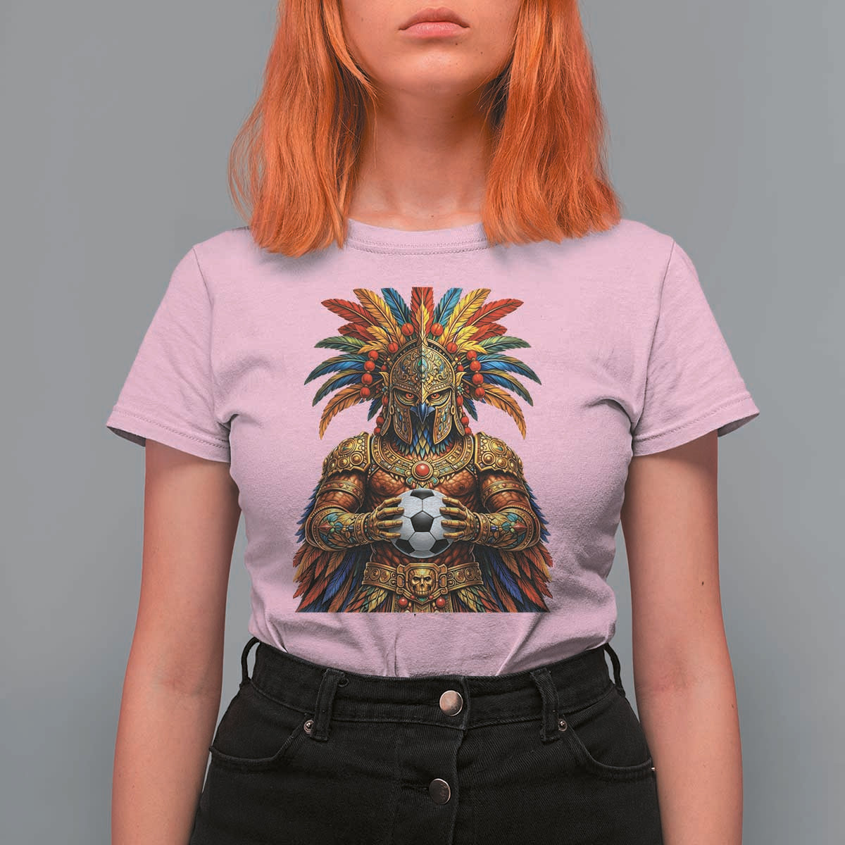 Legendary Tribal Soccer Warrior T Shirt For Women Football Lover