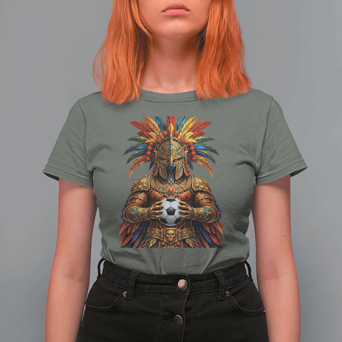Legendary Tribal Soccer Warrior T Shirt For Women Football Lover