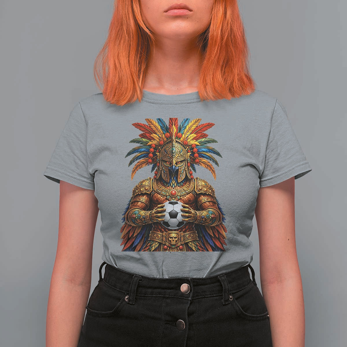 Legendary Tribal Soccer Warrior T Shirt For Women Football Lover