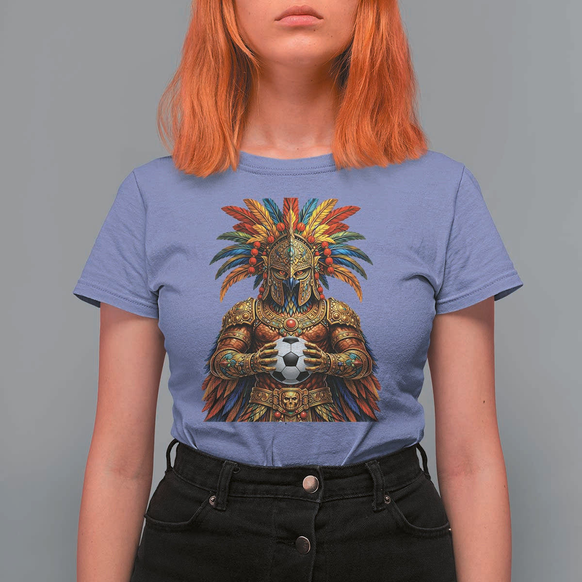Legendary Tribal Soccer Warrior T Shirt For Women Football Lover