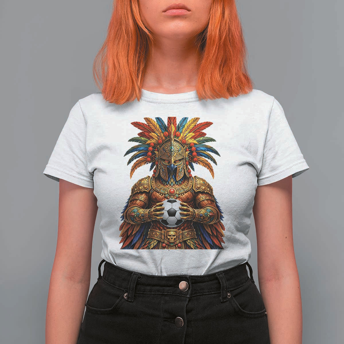 Legendary Tribal Soccer Warrior T Shirt For Women Football Lover