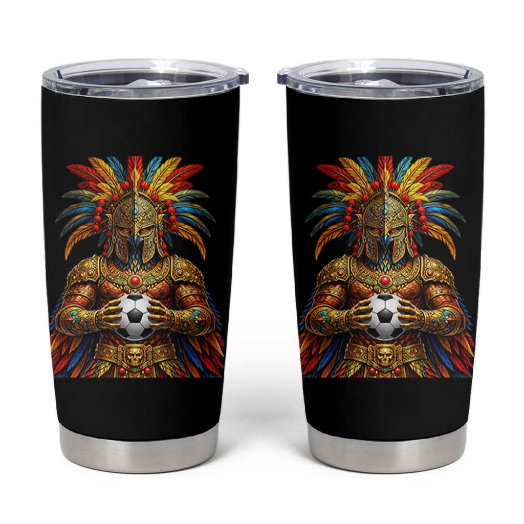 Legendary Tribal Soccer Warrior Tumbler Cup Football Lover