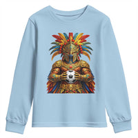 Legendary Tribal Soccer Warrior Youth Sweatshirt Football Lover