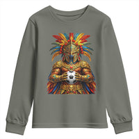Legendary Tribal Soccer Warrior Youth Sweatshirt Football Lover
