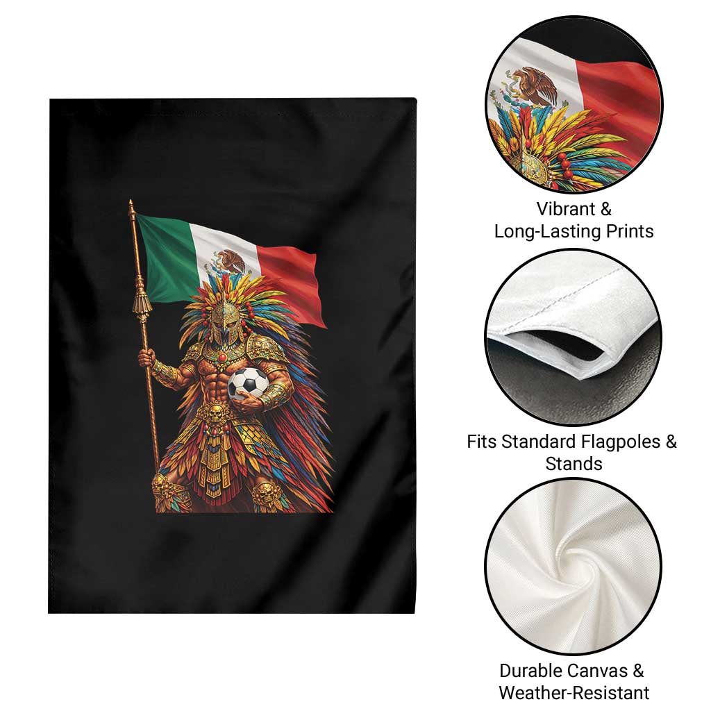 Legendary Mexican Soccer Warrior Pride Garden Flag