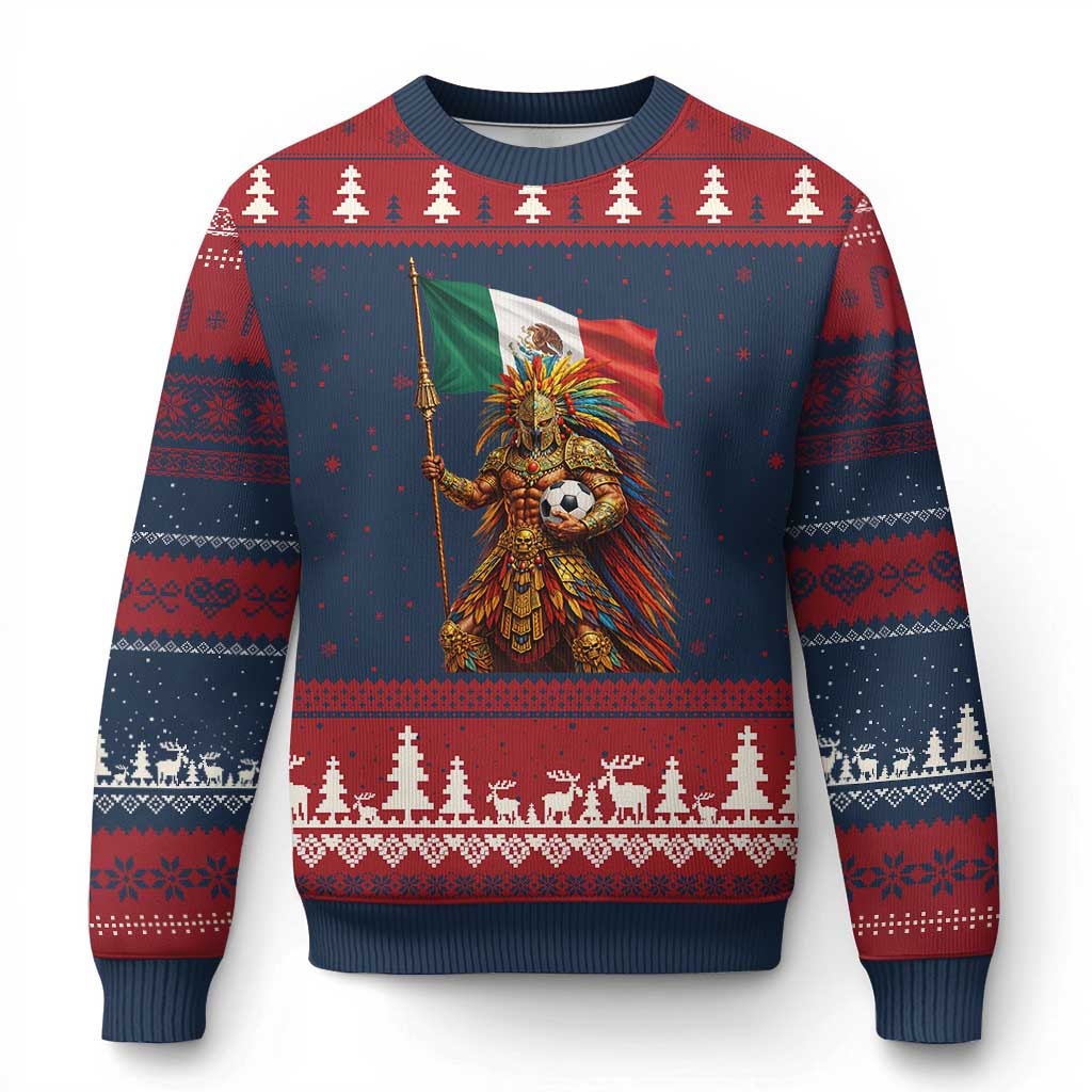 Legendary Mexican Soccer Warrior Pride Ugly Christmas Sweater