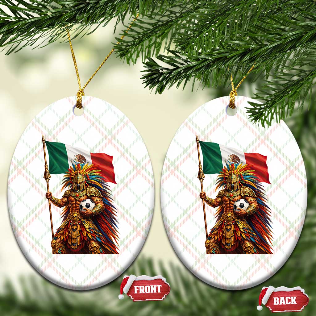 Legendary Mexican Soccer Warrior Pride Ceramic Ornament