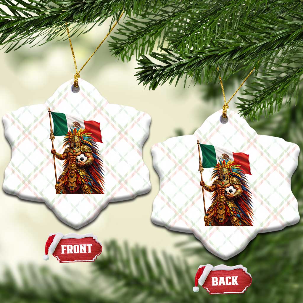 Legendary Mexican Soccer Warrior Pride Ceramic Ornament