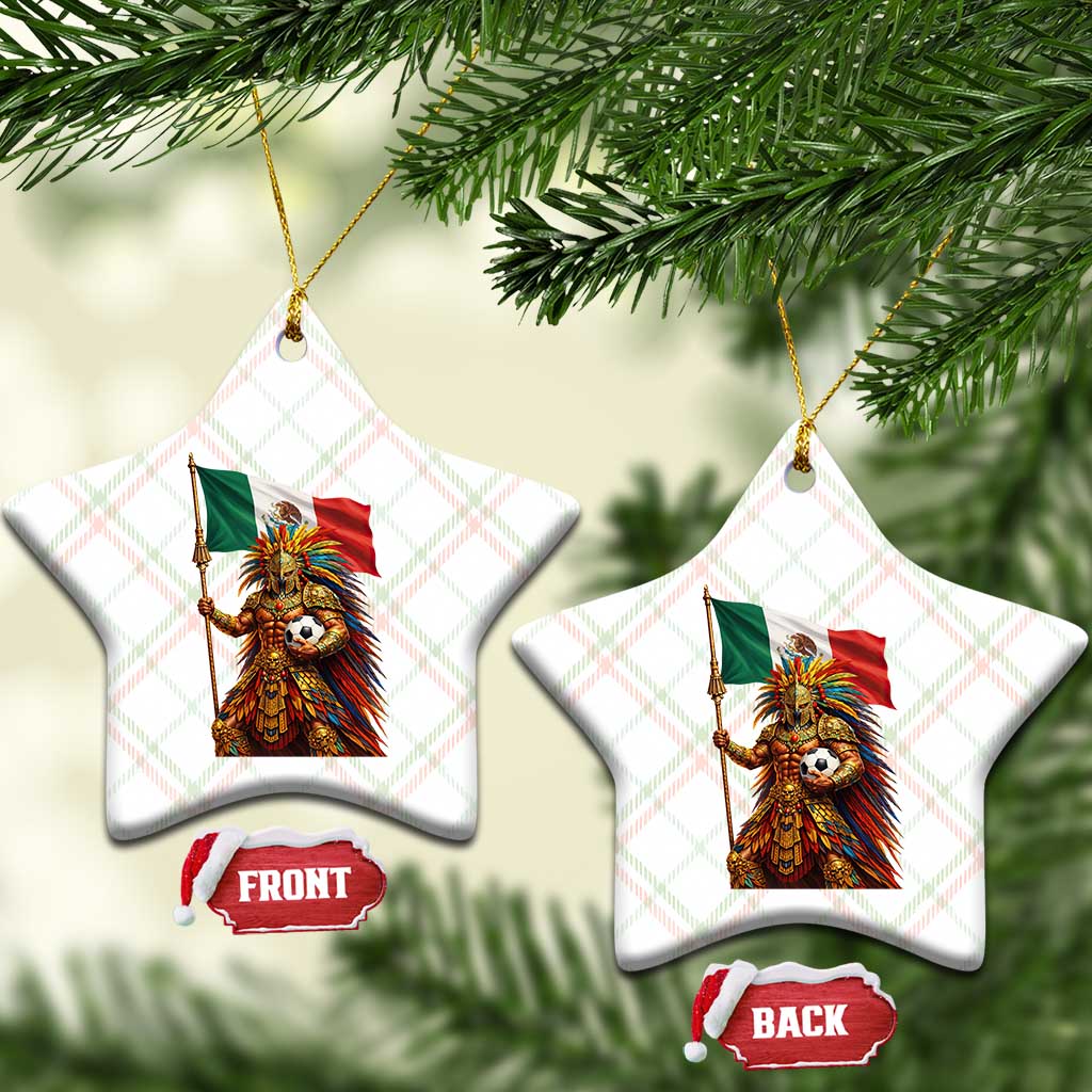 Legendary Mexican Soccer Warrior Pride Ceramic Ornament
