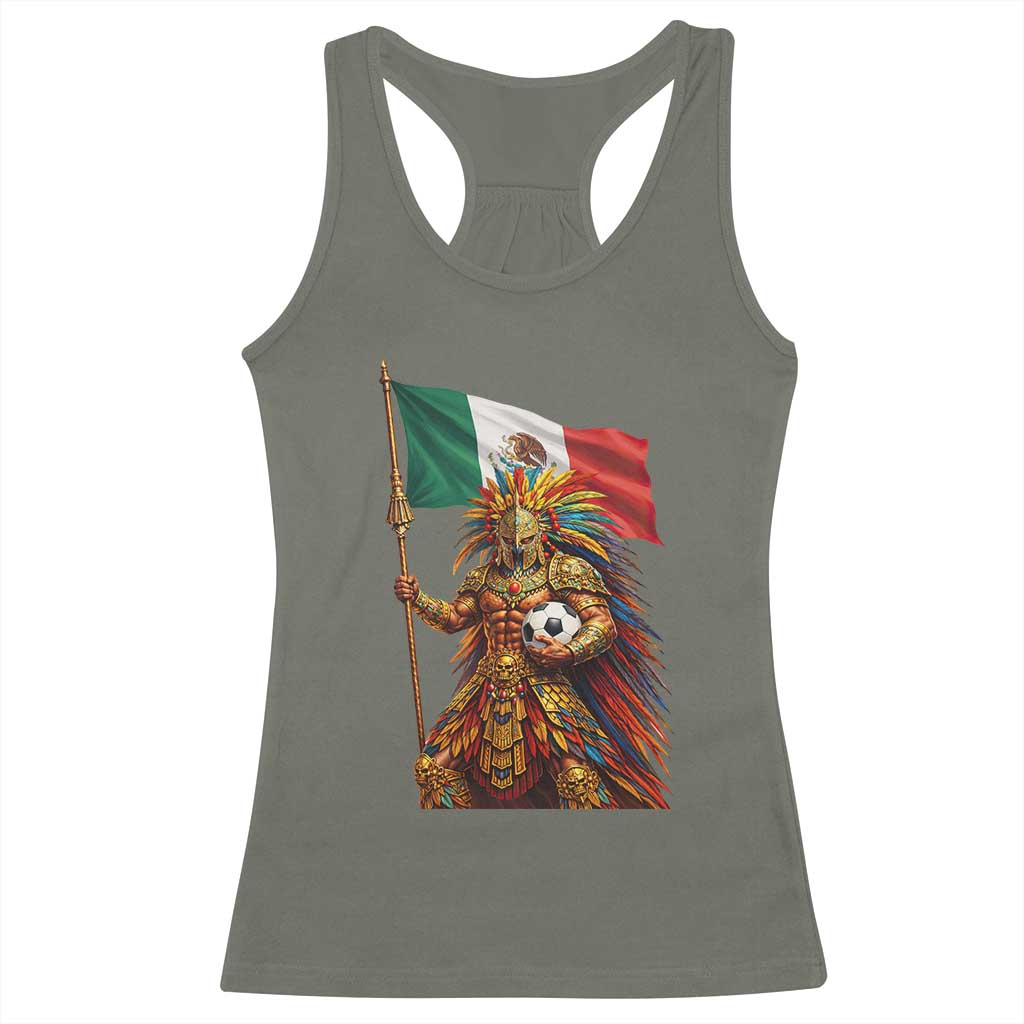 Legendary Mexican Soccer Warrior Pride Racerback Tank Top