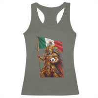 Legendary Mexican Soccer Warrior Pride Racerback Tank Top