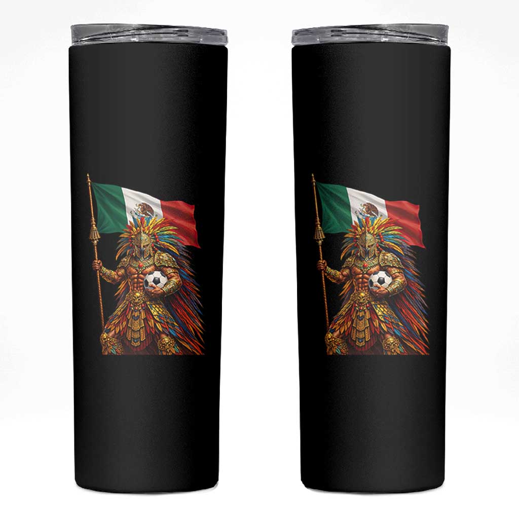 Legendary Mexican Soccer Warrior Pride Skinny Tumbler