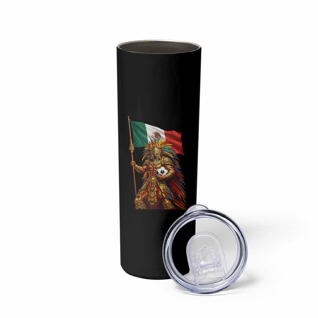 Legendary Mexican Soccer Warrior Pride Skinny Tumbler