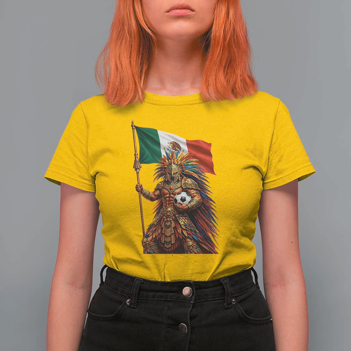 Legendary Mexican Soccer Warrior Pride T Shirt For Women