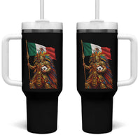 Legendary Mexican Soccer Warrior Pride Tumbler With Handle