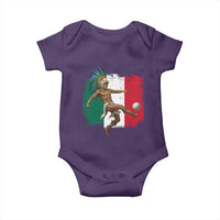 Aztec Warrior Playing Soccer Baby Onesie Mexican Pride Football Fan Gift