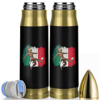 Aztec Warrior Playing Soccer Bullet Tumbler Mexican Pride Football Fan Gift