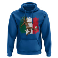 Aztec Warrior Playing Soccer Hoodie Mexican Pride Football Fan Gift