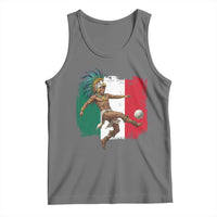 Aztec Warrior Playing Soccer Tank Top Mexican Pride Football Fan Gift