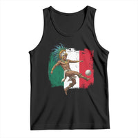 Aztec Warrior Playing Soccer Tank Top Mexican Pride Football Fan Gift