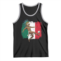 Aztec Warrior Playing Soccer Tank Top Mexican Pride Football Fan Gift