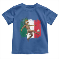 Aztec Warrior Playing Soccer Toddler T Shirt Mexican Pride Football Fan Gift