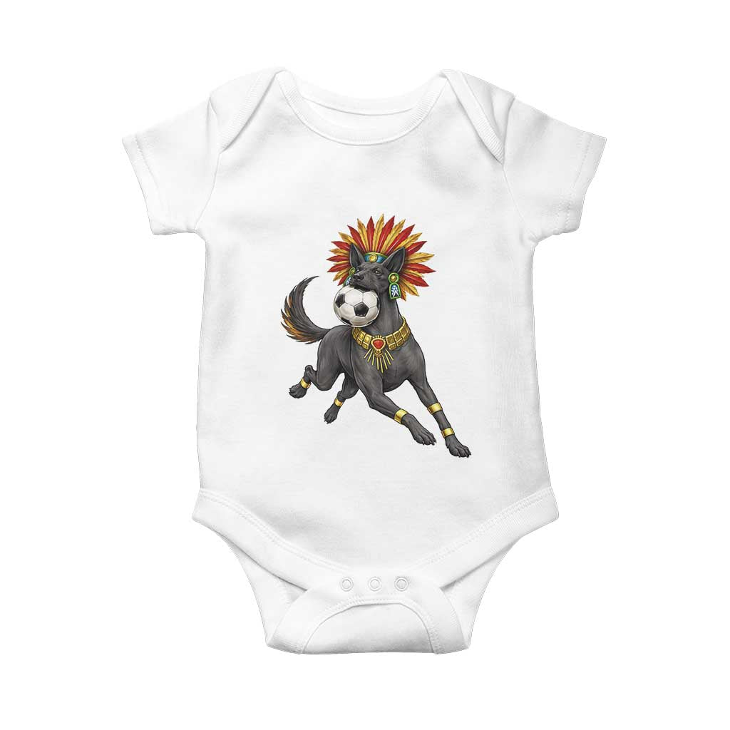 Xolo Dog Soccer Aztec Mexican Fan Gift Baby Onesie