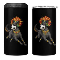 Xolo Dog Soccer Aztec Mexican Fan Gift 4 in 1 Can Cooler Tumbler