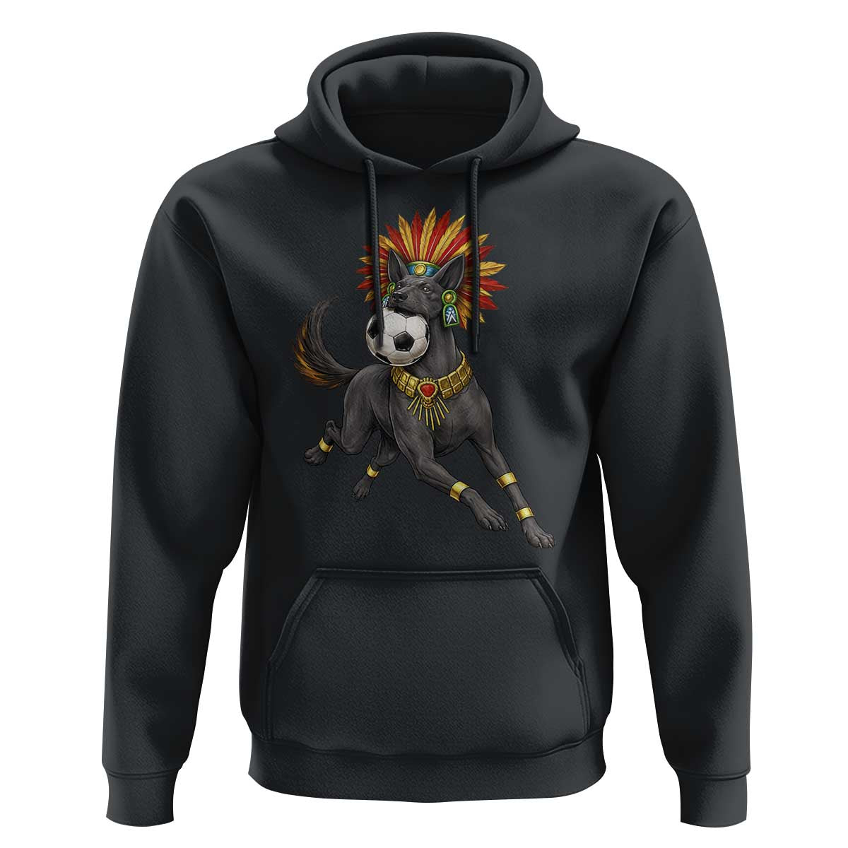 Xolo Dog Soccer Aztec Mexican Fan Gift Hoodie