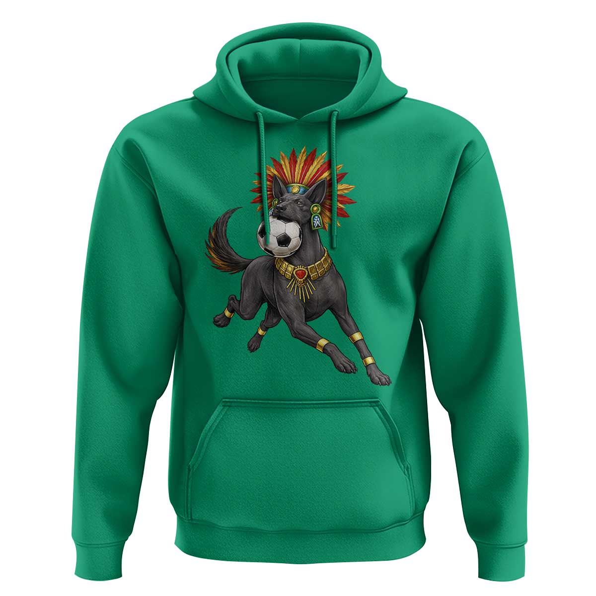 Xolo Dog Soccer Aztec Mexican Fan Gift Hoodie